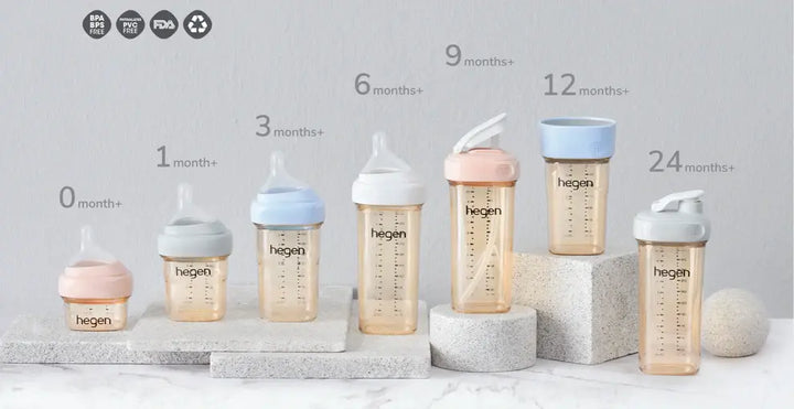 Hegen PCTO™ 60ml/2oz Feeding Bottle PPSU with Extra Slow Flow Teat (0 months)