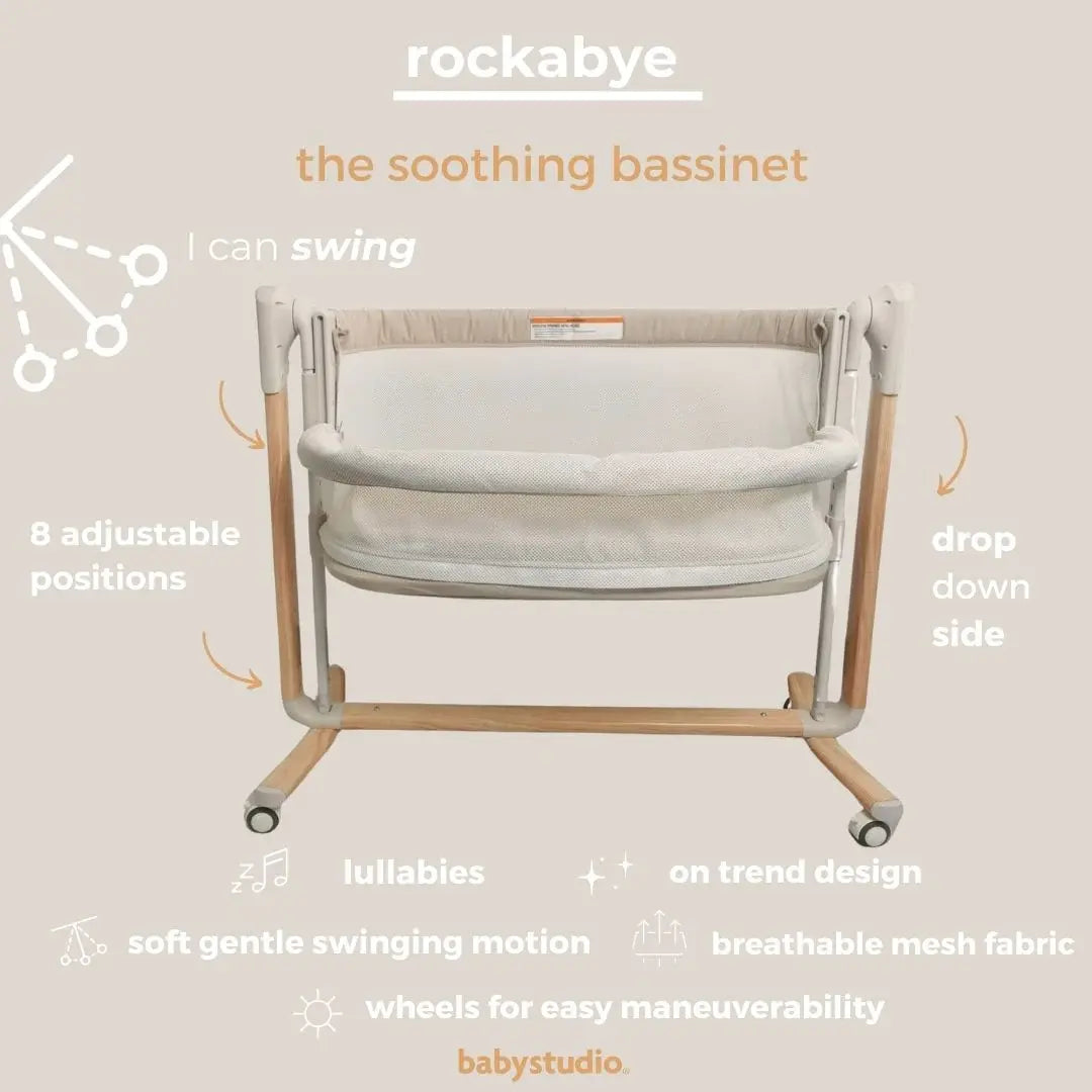 Baby Studio Rockabye - The Soothing Bassinet (mattress included)