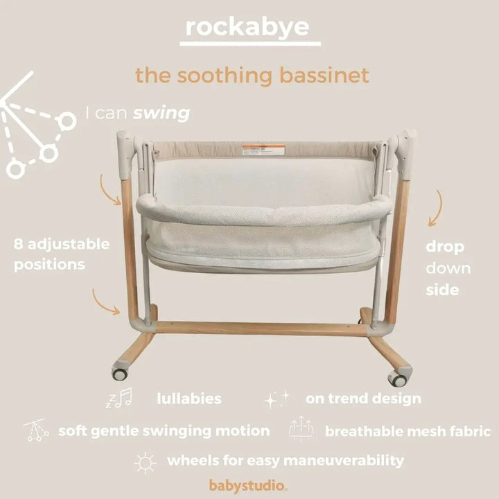 Baby Studio Rockabye - The Soothing Bassinet (mattress included)