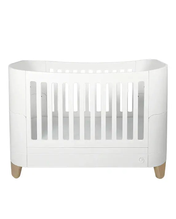 Gaia Baby Serena Convertible Cot Bed - White | Natural