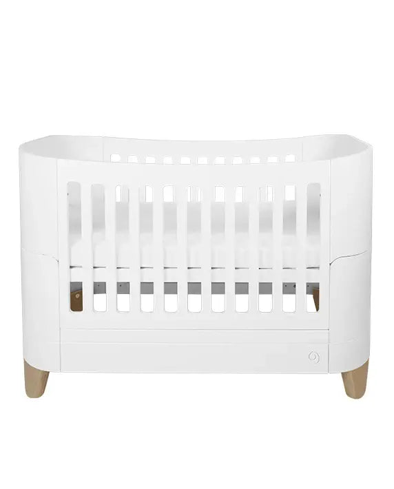 Gaia Baby Serena Convertible Cot Bed - White | Natural