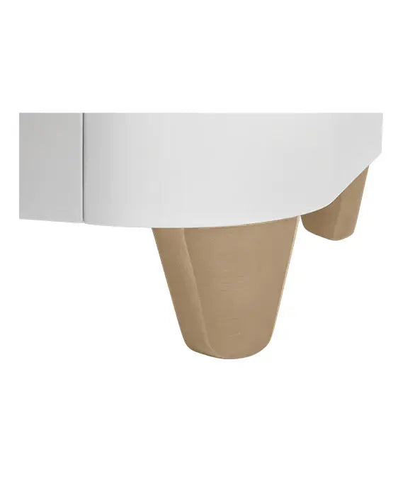Gaia Baby Serena Convertible Cot Bed - White | Natural
