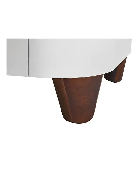 Gaia Baby Serena Convertible Cot Bed - White | Walnut