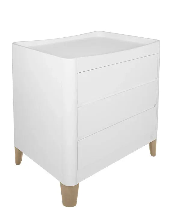 Gaia Baby Serena Dresser - White | Natural