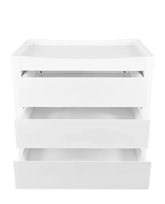 Gaia Baby Serena Dresser - White | Walnut
