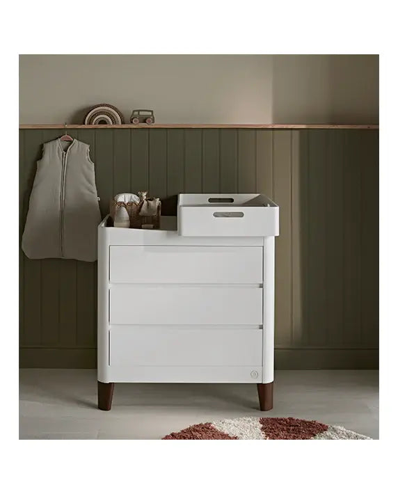 Gaia Baby Serena Dresser - White | Natural