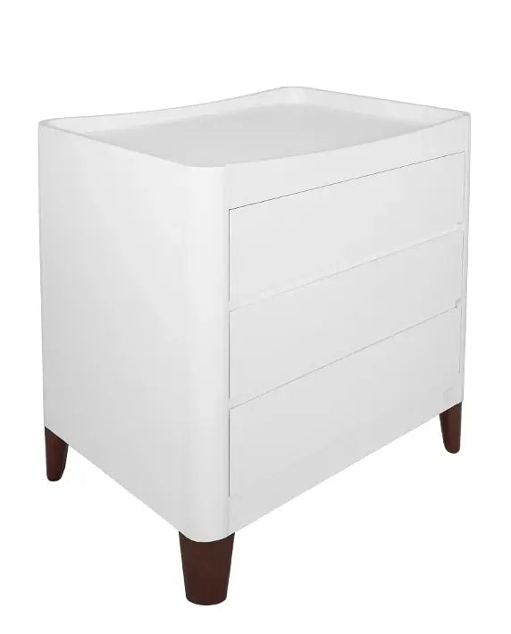 Gaia Baby Serena Dresser - White | Walnut