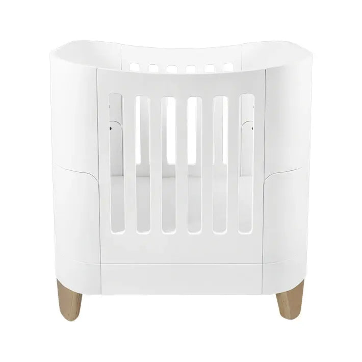 Gaia Baby Serena Mini Cot - White | Natural