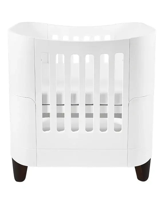 Gaia Baby Serena Mini Cot - White | Walnut