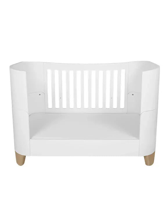 Gaia Baby Serena Convertible Cot Bed - White | Natural