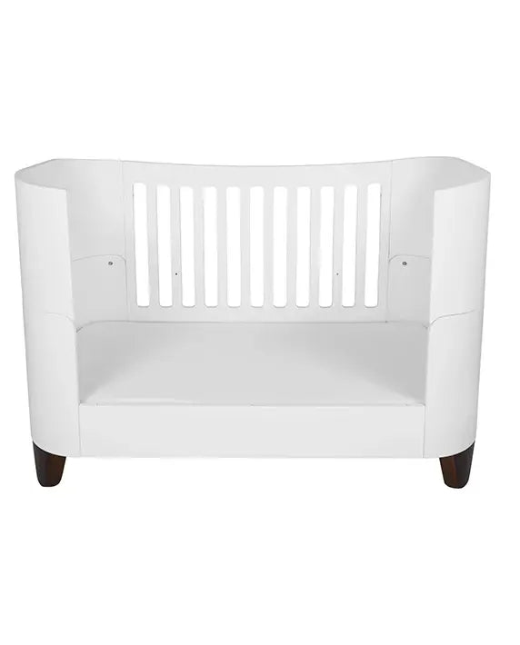 Gaia Baby Serena Convertible Cot Bed - White | Walnut