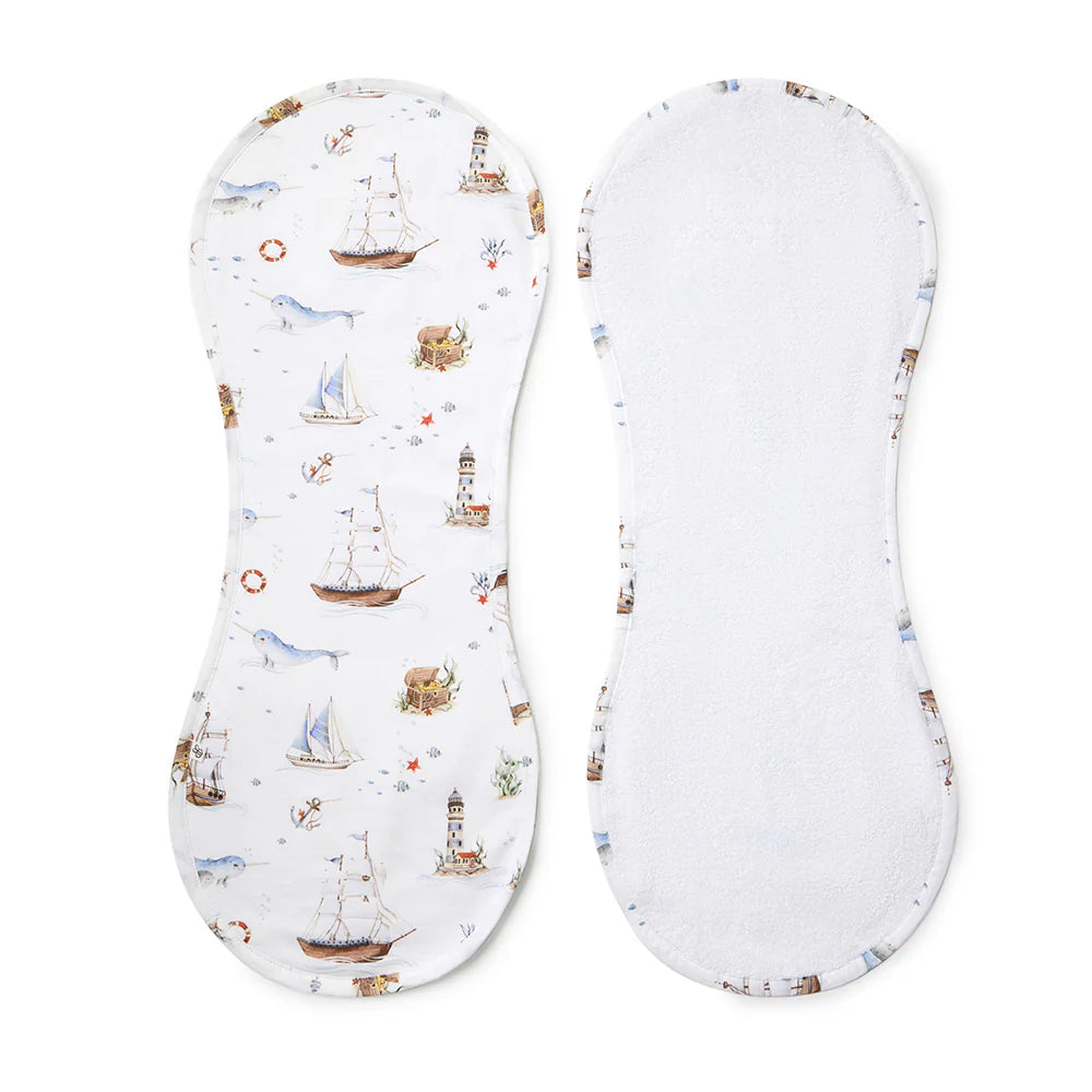 Snuggle Hunny Organic Cotton Burp Cloth - Set Sail
