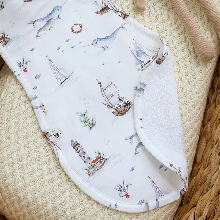 Snuggle Hunny Organic Cotton Burp Cloth - Set Sail