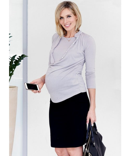 Mamawayt Telescopic Maternity Dress-Black
