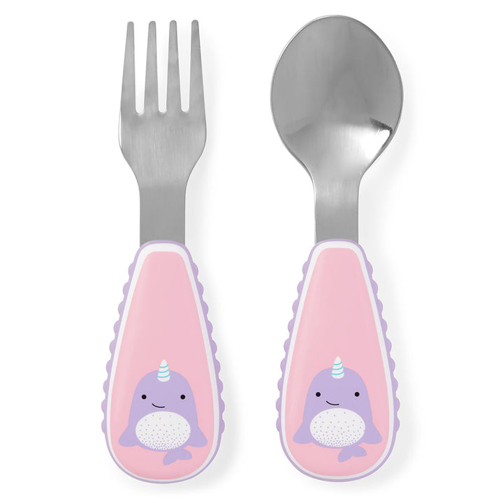 Skip Hop Zoo Utensils Fork&Spoon-Narwhal
