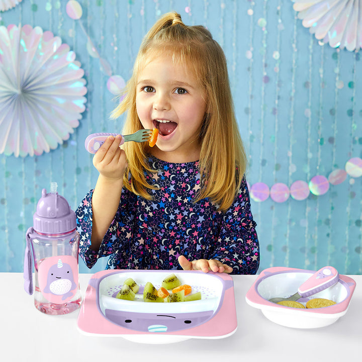 Skip Hop Zoo Utensils Fork&Spoon-Narwhal