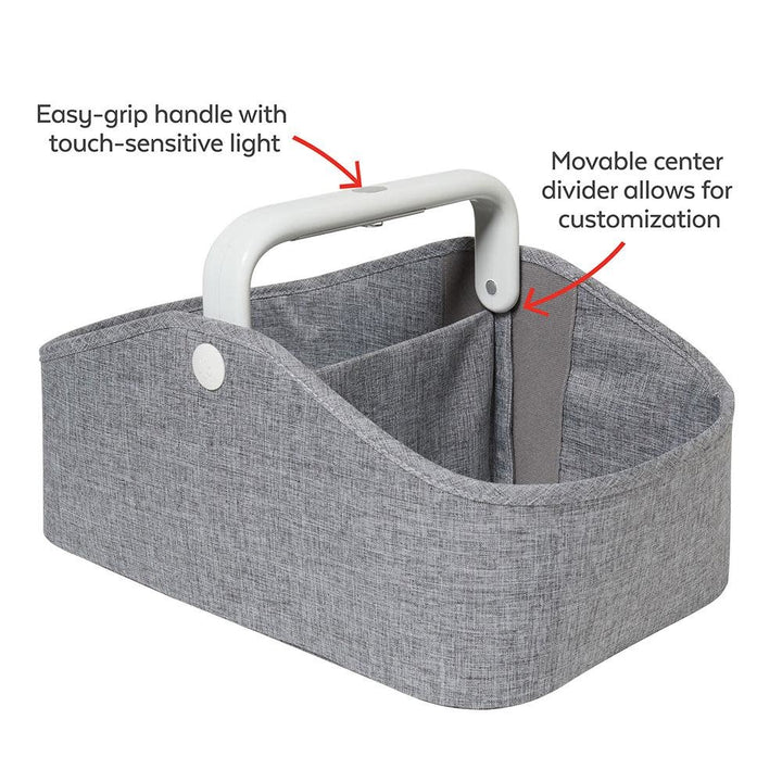SKIP HOP LIGHT UP NAPPY CADDY HEATHER GREY