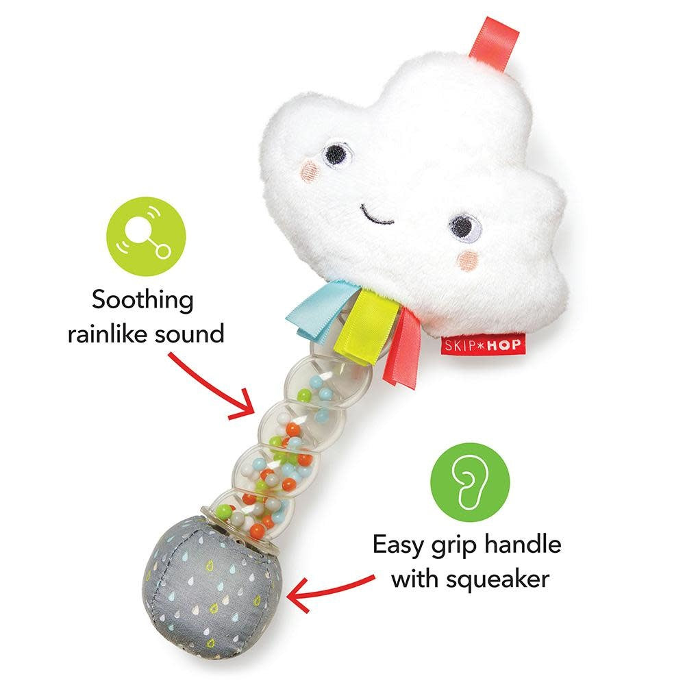 SKIP HOP SILVER LINING CLOUD RAINSTICK RATTLE