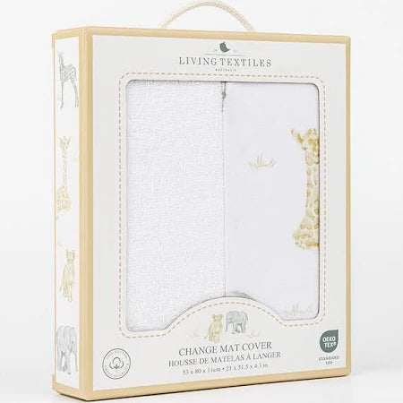 Living Textiles Change Mat Cover/Towelling- Savanna Babies