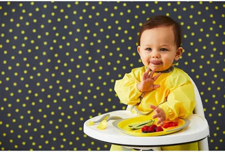 Smock Bib(6m-2yr) - Lemon Sherbet