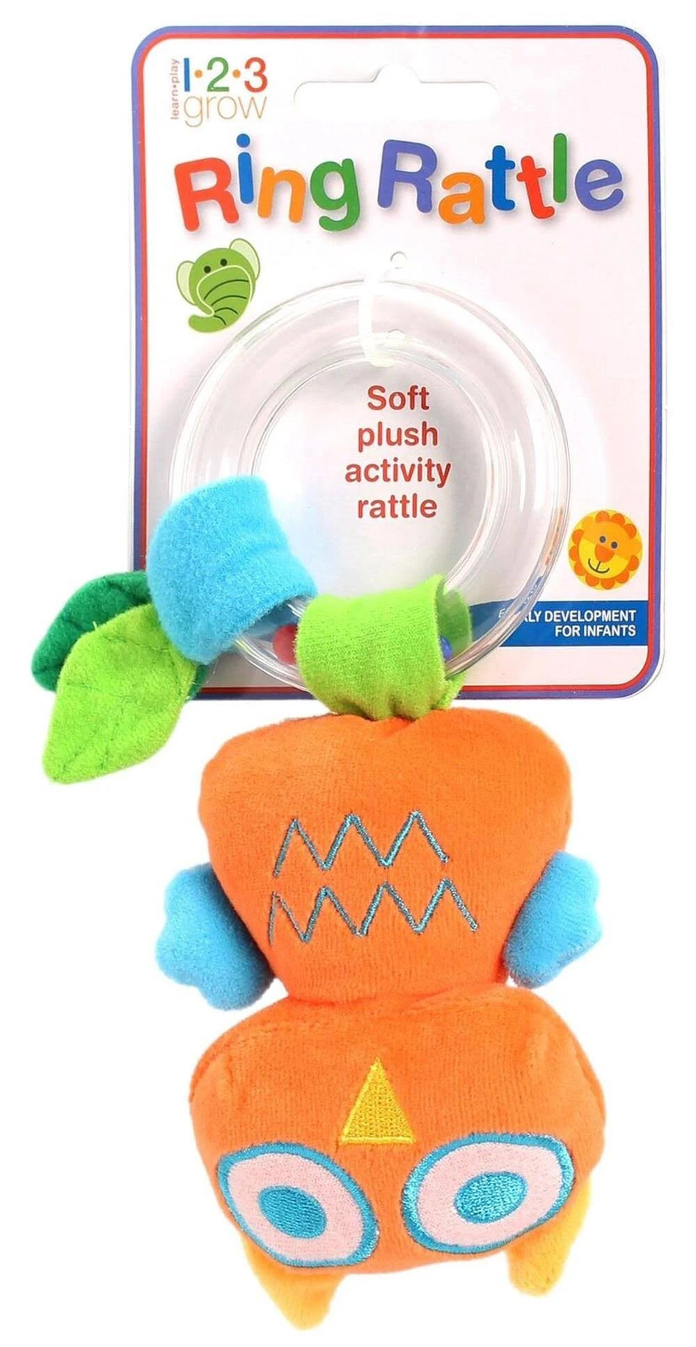 123 Grow Ring Rattle – Owl (RR460)