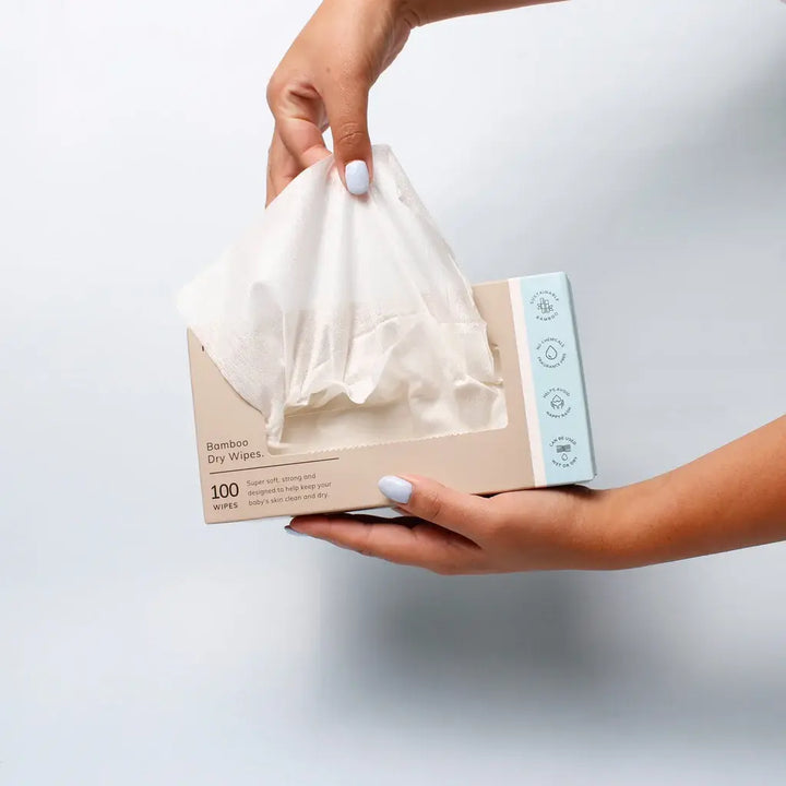 New Beginnings Bamboo Dry Wipes 100pk