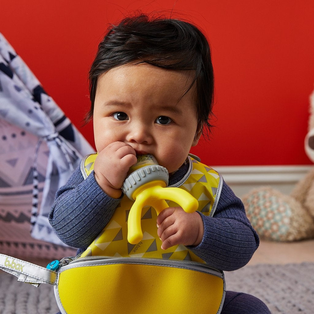 B.Box Silicone Fresh Food Feeder - Lemon sherbet