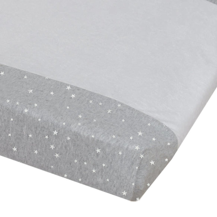 JERSEY CHANGE PAD COVER SILVER STARS/TOWELLING