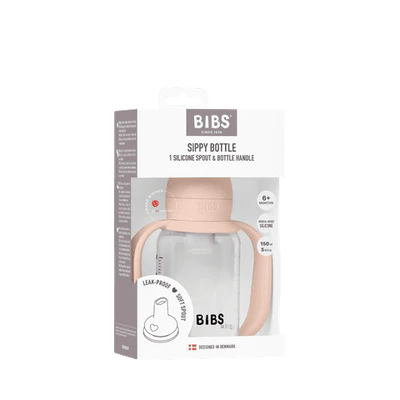 BIBS Sippy Bottle, Silicone 150 ml - Blush