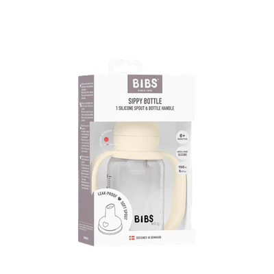BIBS Sippy Bottle, Silicone 150 ml - Ivory