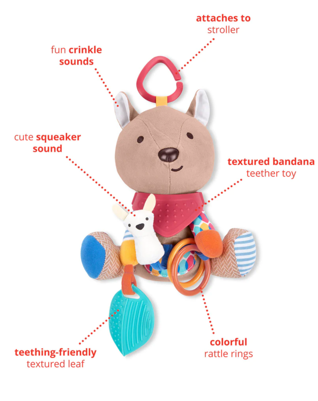 Skip Hop Bandana Buddies Activity Toy - Kangaroo