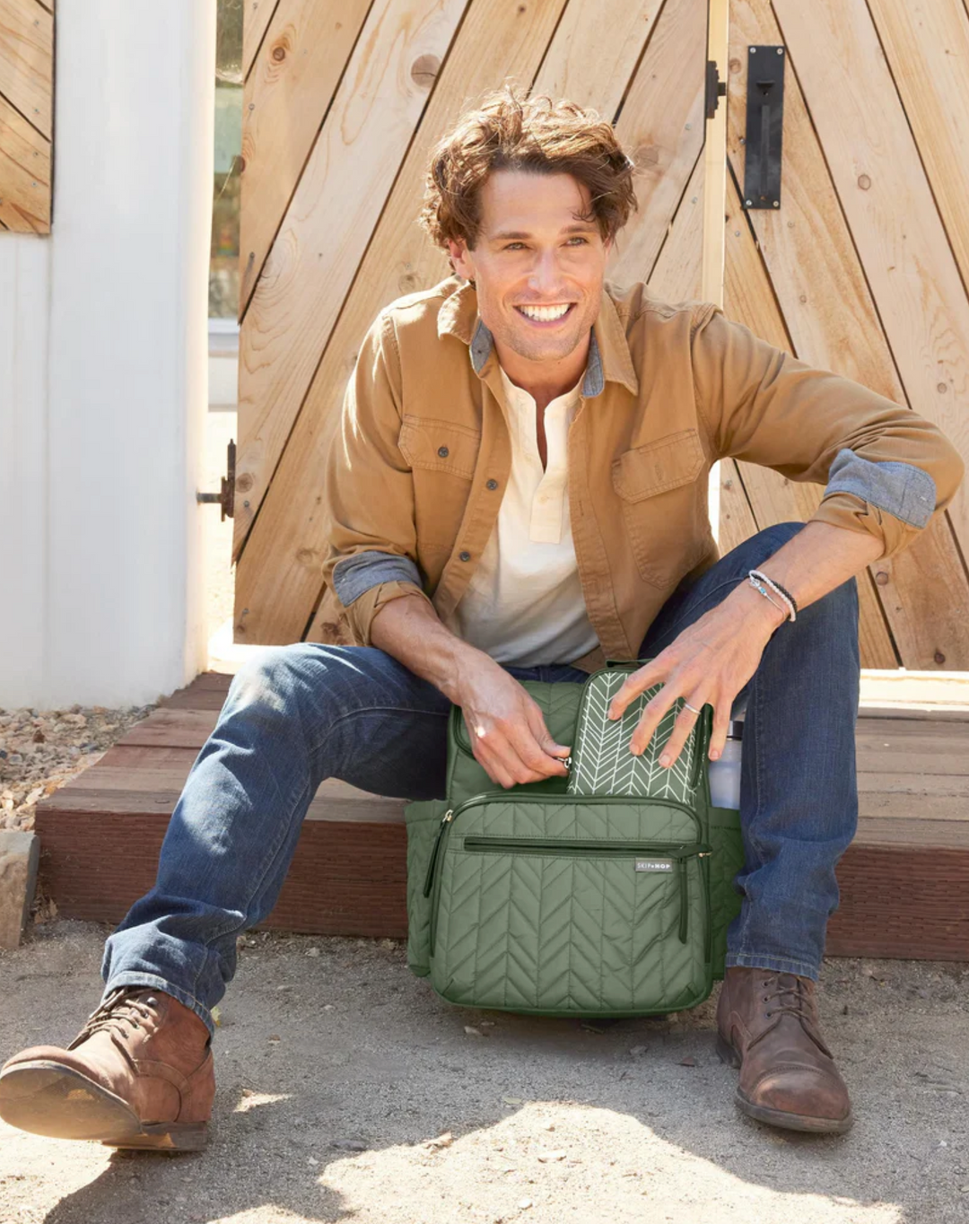 Skip Hop Forma Nappy Backpack - Dark Sage