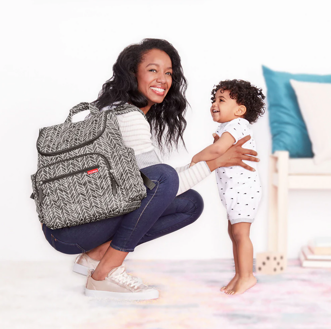 Skip Hop Forma Nappy Backpack - Grey Feather