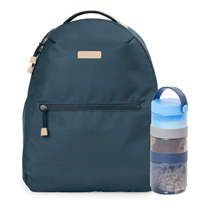 Skip Hop Go Envi Eco Friendly Nappy Backpack - Blue Grey Hex