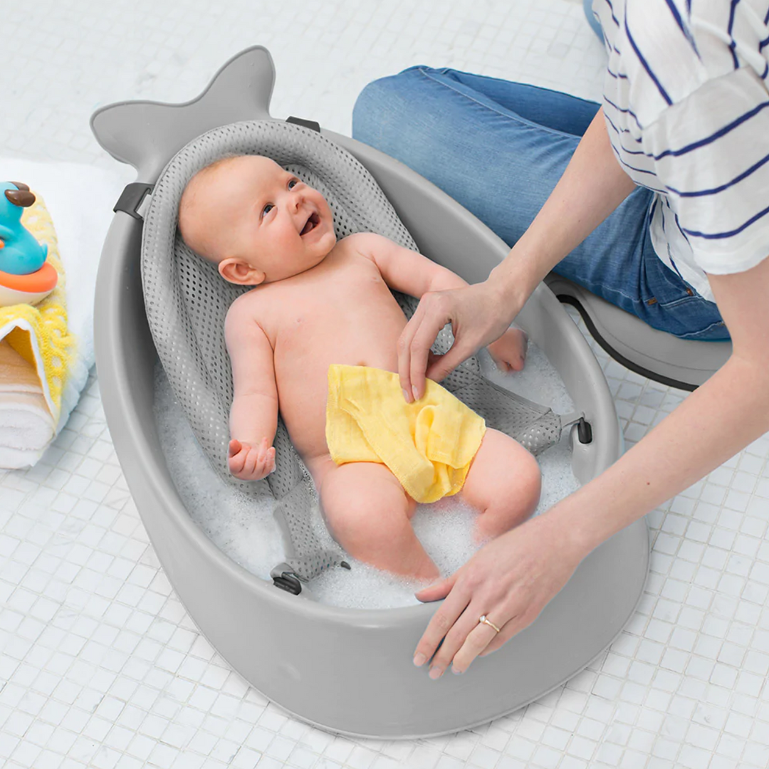 Skip Hop Moby Smart Sling 3-Stage Bath Tub Grey