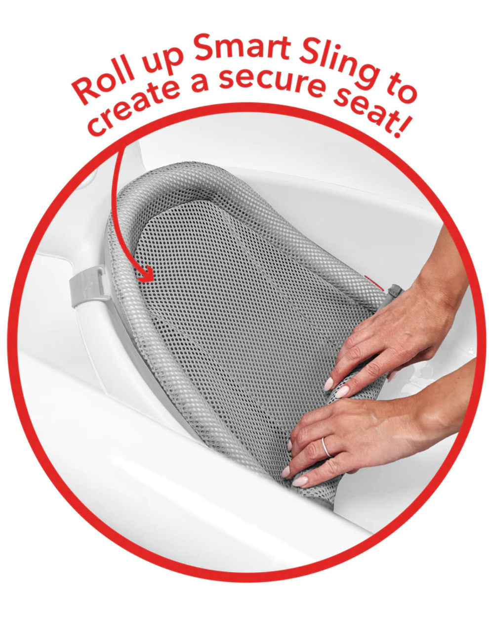 Skip Hop Moby Smart Sling 3-Stage Bath Tub White