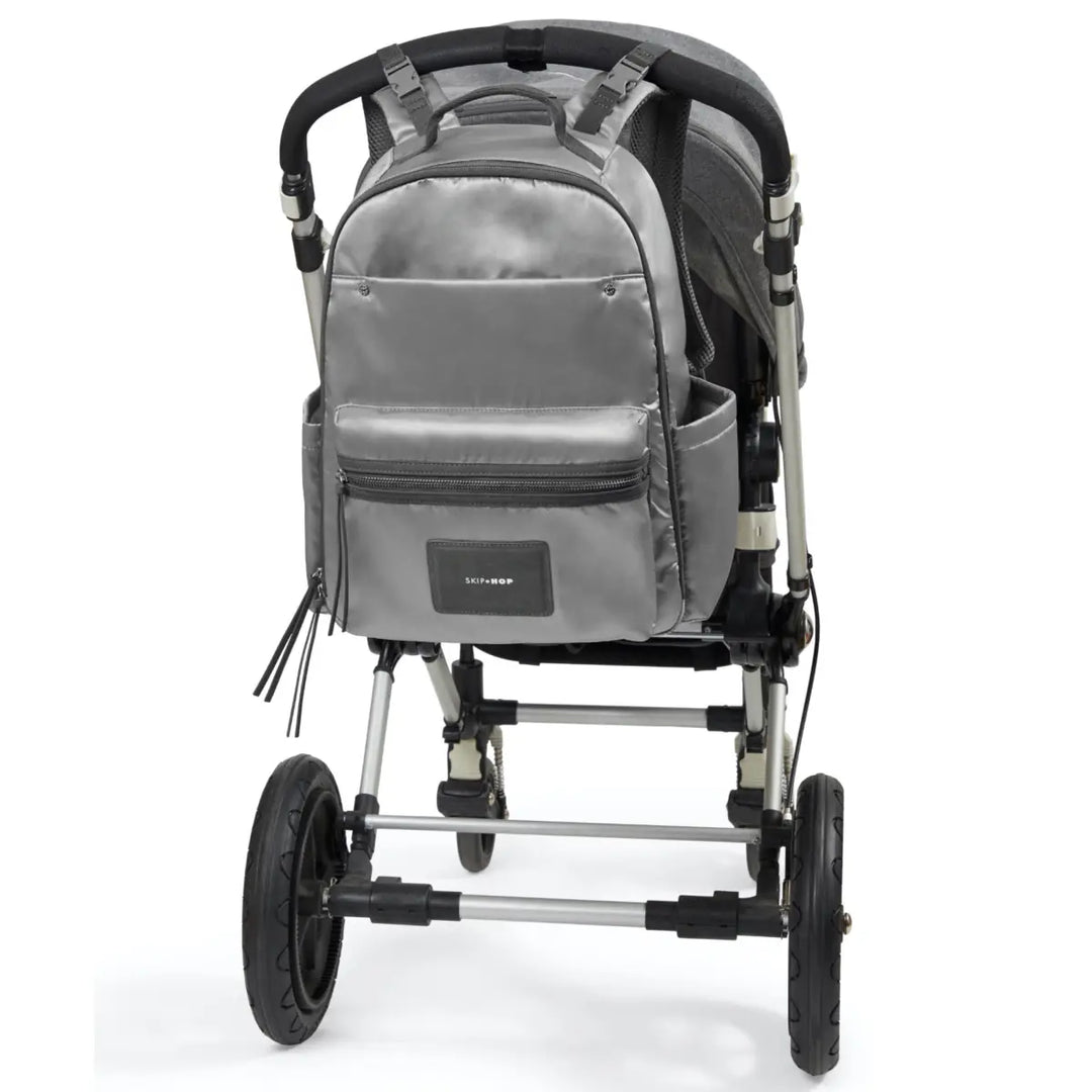 Skip Hop Skyler Nappy Backpack - Shiny Grey