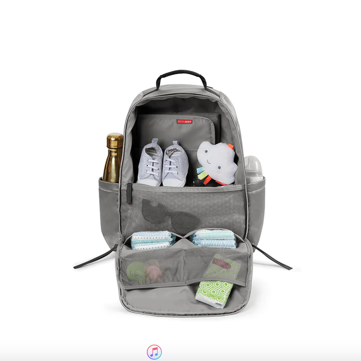 Skip Hop Skyler Nappy Backpack - Shiny Grey