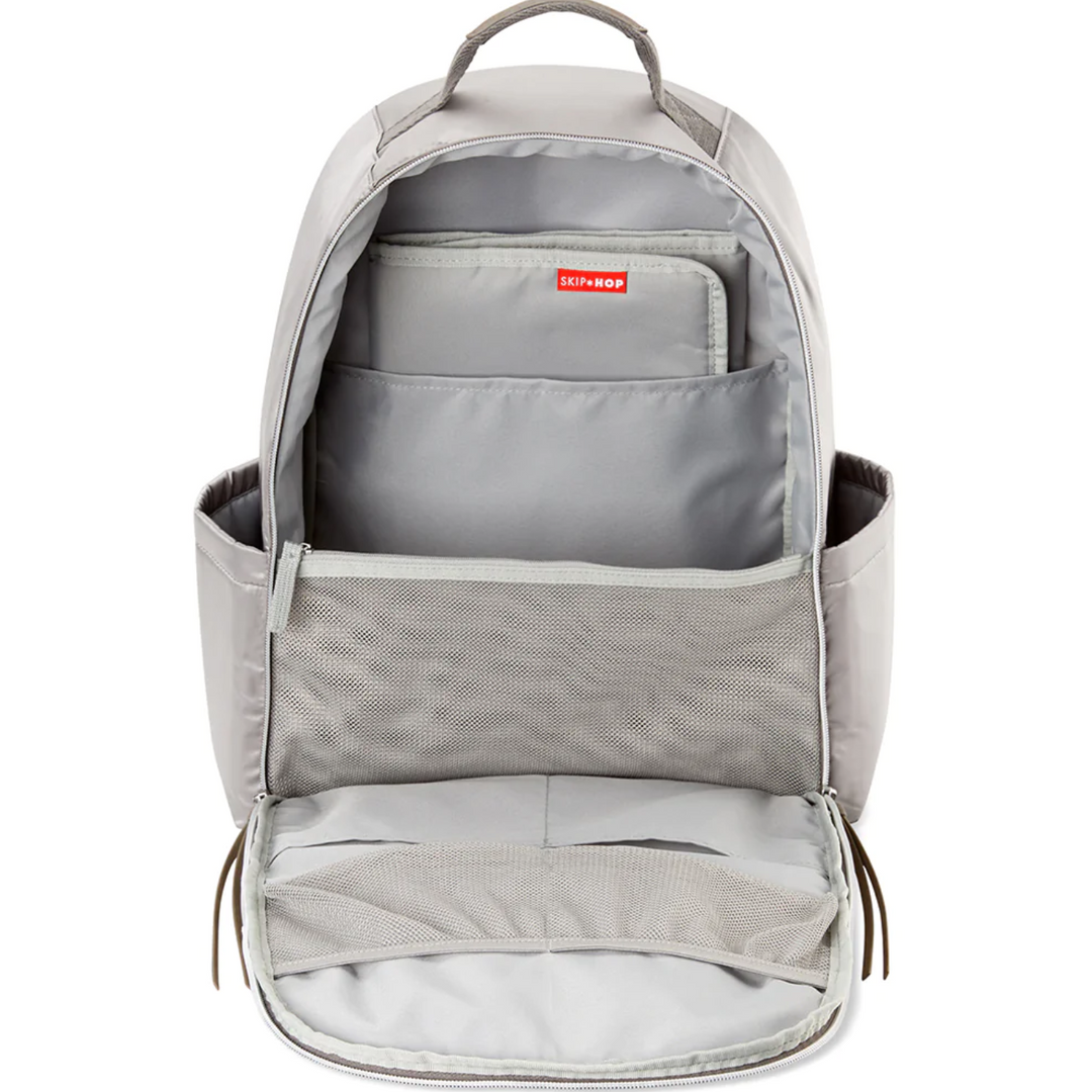 Skip Hop Skyler Nappy Backpack - Shiny Grey