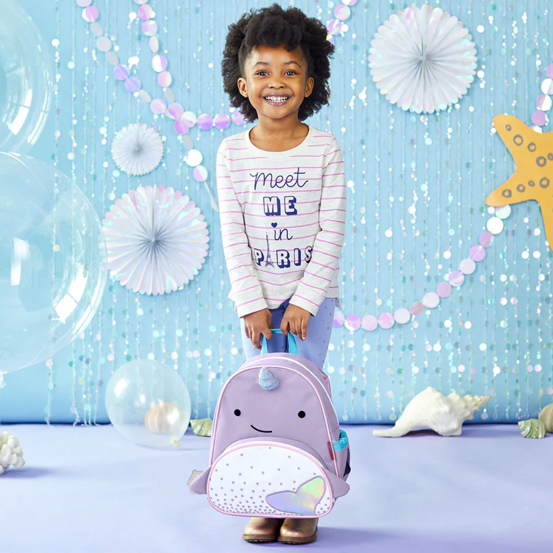 Skip Hop Zoo Little Kid Backpack-Narwhal
