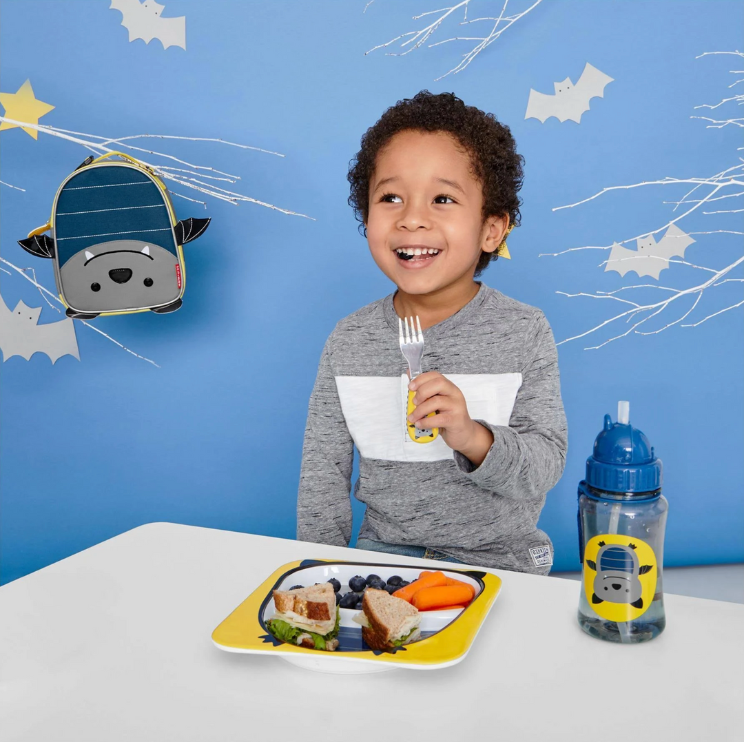 Skip Hop Zoo Melamine Plate & Bowl Set-Bat