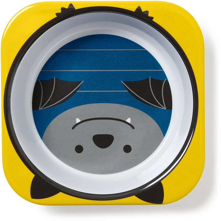 Skip Hop Zoo Melamine Plate & Bowl Set-Bat