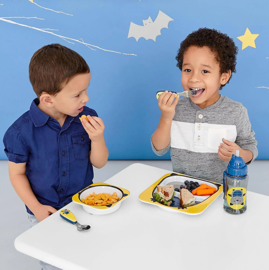 Skip Hop Zoo Melamine Plate & Bowl Set-Bat