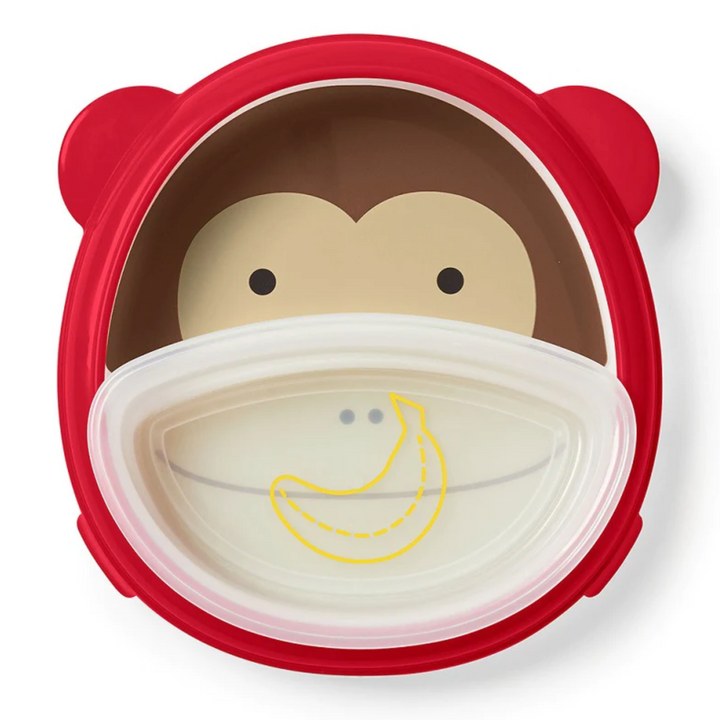 Skip Hop Zoo Smart Serve Plate & Bowl-Monkey