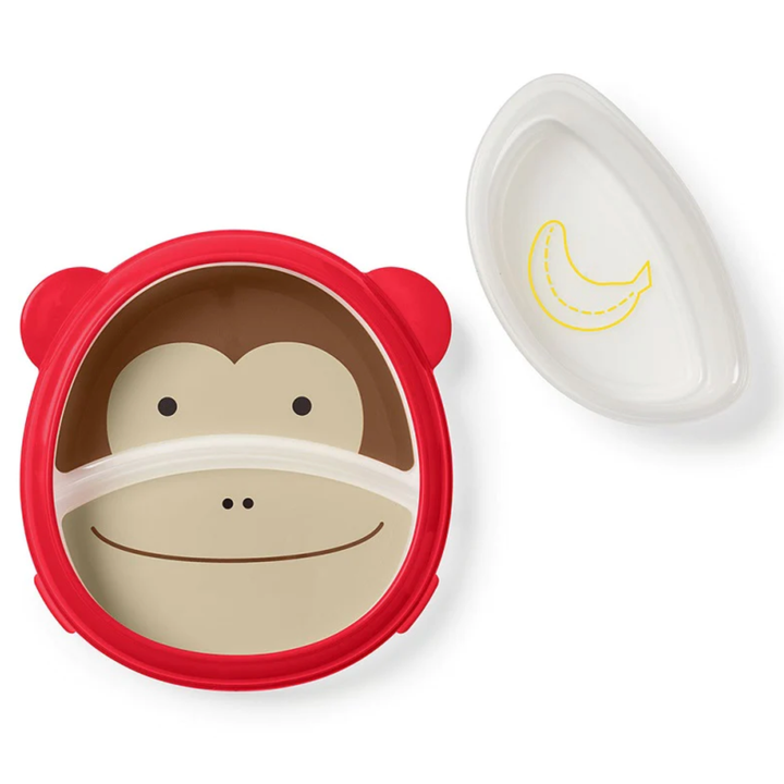 Skip Hop Zoo Smart Serve Plate & Bowl-Monkey