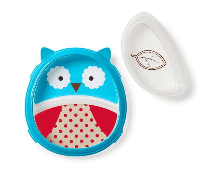 Skip Hop Zoo Smart Serve Plate & Bowl-Owl