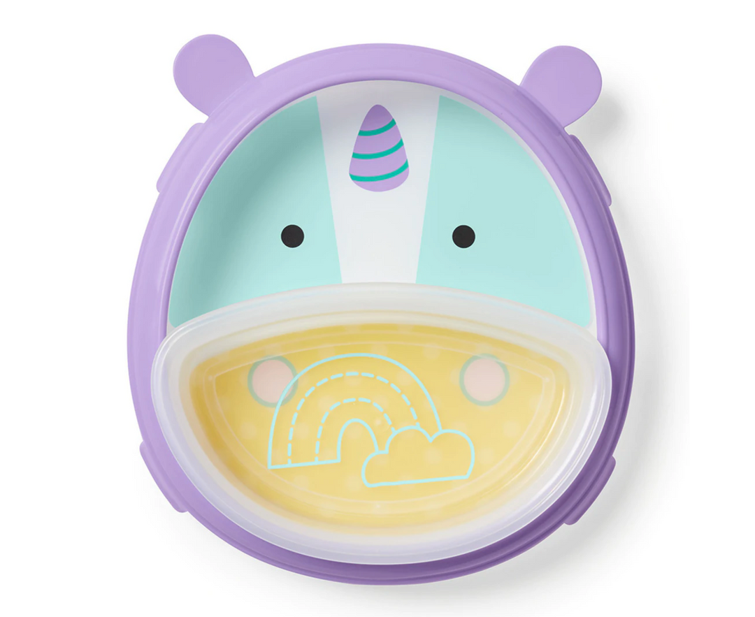 Skip Hop Zoo Smart Serve Plate & Bowl-Unicorn