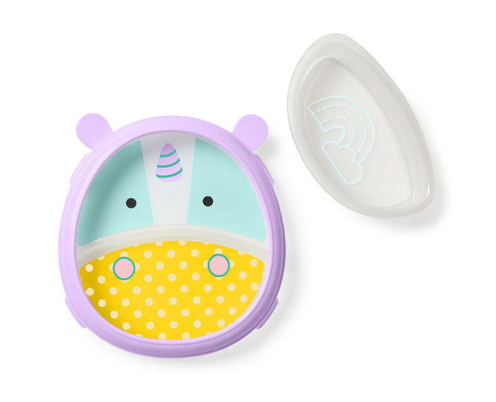 Skip Hop Zoo Smart Serve Plate & Bowl-Unicorn