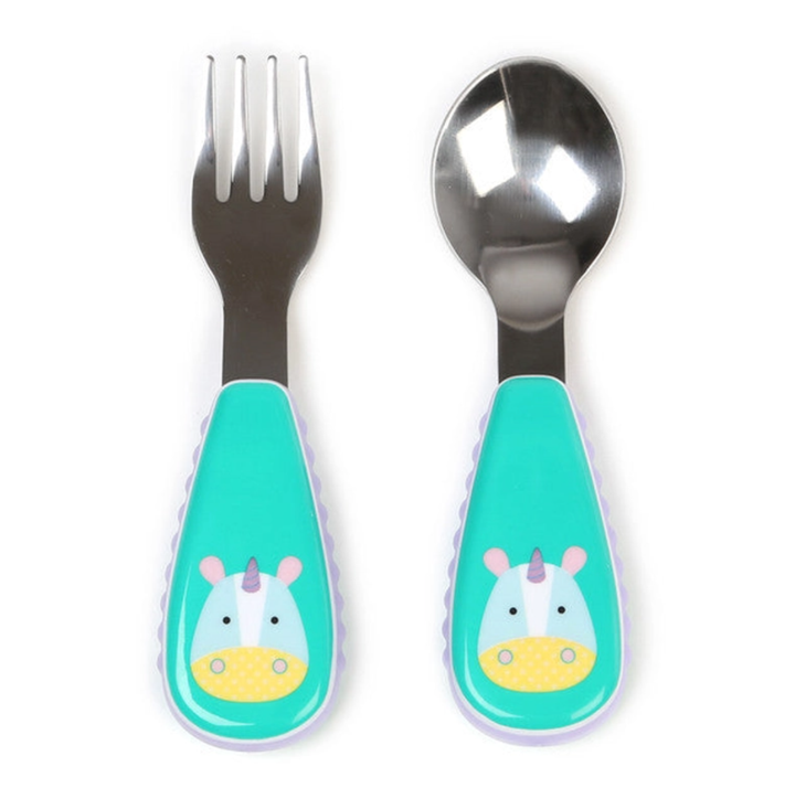 Skip Hop Zoo Utensils Fork&Spoon-Unicorn
