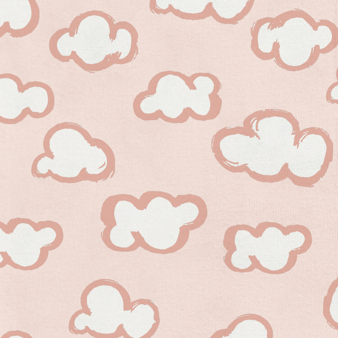 Organic Sleep Bag Lite 0.2 TOG-Dusty Pink Clouds